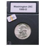 1950 D GEM BU WASHINGTON QUARTER