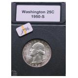 1950 S CHOICE BU WASHINGTON QUARTER