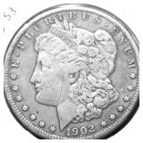 1902 O MORGAN DOLLAR VF