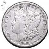 1890 MORGAN DOLLAR VG