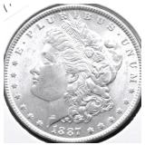 1887 CHOICE BU MORGAN DOLLAR