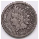 1863 INDIAN HEAD CENT VG