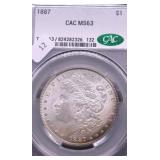 1884 CAC MS63 MORGAN DOLLAR