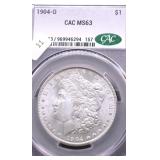 1904 O CAC MS63 MORGAN DOLLAR