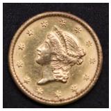 1853 GOLD DOLLAR JEWELRY GRADE