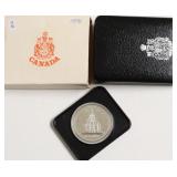 1976 PROOF CANADA SILVER DOLLAR W BOX PAPERS