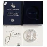 2020 W SILVER EAGLE W BOX PAPERS