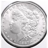 1887 GEM BU MORGAN DOLLAR