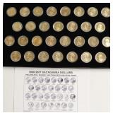 GEM/ PROOF SET OF SACAGAWEA DOLLARS 45 COINS