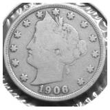 1906 V NICKEL VG