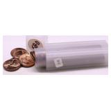 1958 D GEM RED ROLL OF LINCOLN CENTS