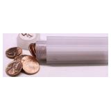 1962 D GEM RED ROLL OF LINCOLN CENTS