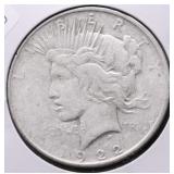 1922 D PEACE DOLLAR VF