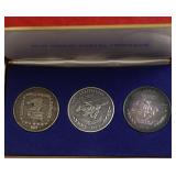 3 .999 SILVER PSOT OFFICE MEDALS