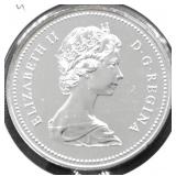 1975 CANADA SILVER DOLLAR GEM