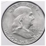 1963 D CHOICE BU FRANKLIN HALF DOLLAR