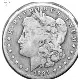 1894 O MORGAN DOLLAR VG