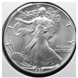1987 SILVER EAGLE GEM
