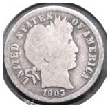 1903 O BARBER DIME G