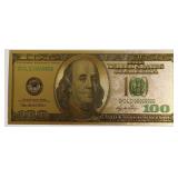 .9999 GOLD FOIL 100 DOLLAR UNC