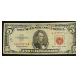 5 DOLLAR US LEGAL TENDER VF  INK