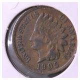 1905 INDIAN HEAD CENT XF