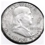 1962 CHOICE BU FRANKLIN HALF DOLLAR