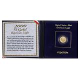 2000 5 $ GOLD EAGLE GEM