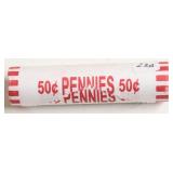 BANK ROLLED PENNIES   (LAST YEAR MADE?)