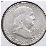 1961 D FRANKLIN HALF DOLLAR CHOICE BU