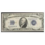 1934 10 $ SILVER CERTIFICATE  VF INK