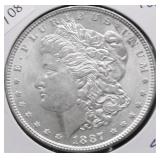 1887 CHOICE BU MORGAN DOLLAR