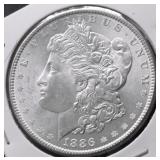 1886 GEM BU MORGAN DOLLAR