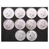 10 40 % SILVER HALF DOLLARS