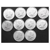 10 40 % SILVER HALF DOLLARS