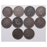 10 INDIAN HEAD CENTS