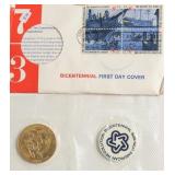 BICENTENNIAL MEDAL FIRST DAY COVER