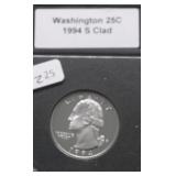 1994 S PROOF WASHINGTON QUARTER