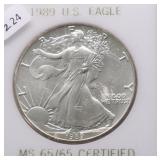 1989 SILVER EAGLE GEM