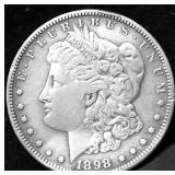 1898 S MORGAN DOLLAR VF DETAILS