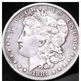1881 O MORGAN DOLLAR VF