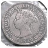 1884 CANADA LARGE CENT VF