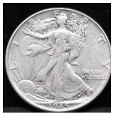 1945 WALKING HALF DOLLAR XF