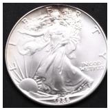 1986 GEM BU SILVER EAGLE