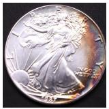 1987 SILVER EAGLE GEM  TONER