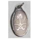 STERLING SILVER PALM TREE PENDANT