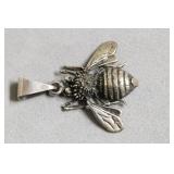 STERLING SILVER BUMBLE BEE PENDANT