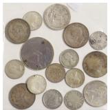 BAG OF SILVER COINS