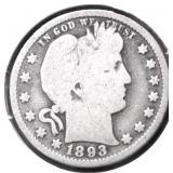 1893 BARBER QUARTER G