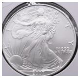 2007 GEM BU SILVER EAGLE